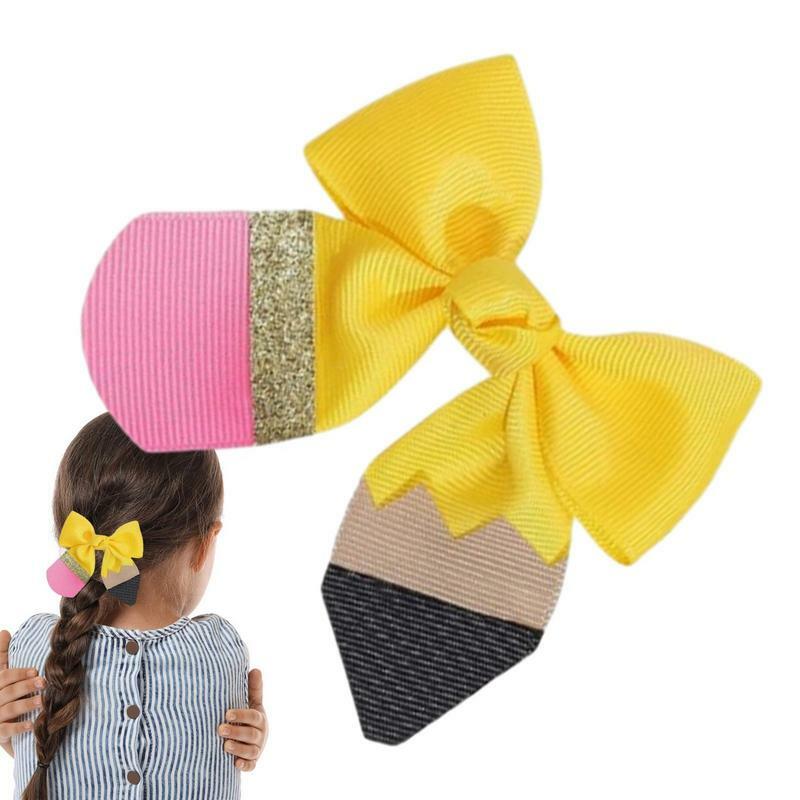 Handcrafted Grosgrain Ribbon Bows, Multifuncional Ponytail Holder, Colorful Hair Clips, Confortável