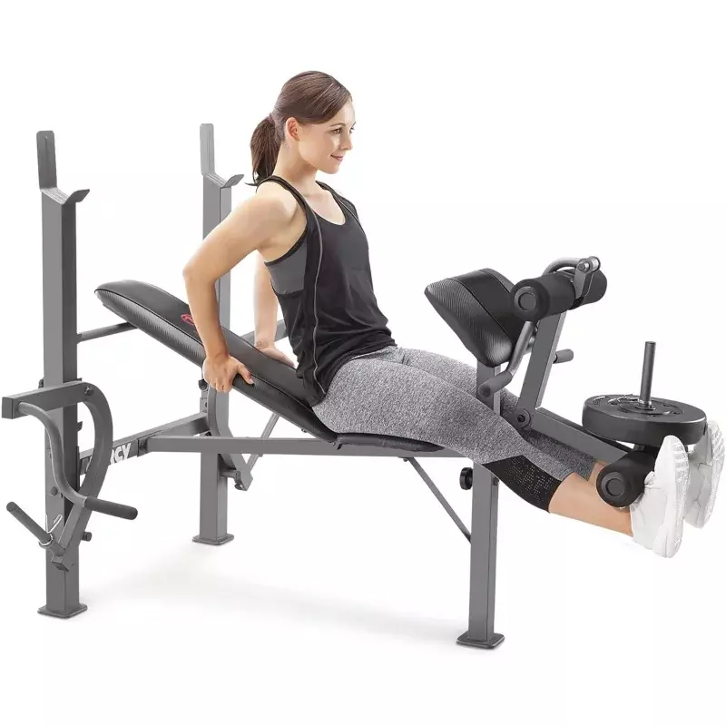 Marcy Standard Weight Bench Incline with Leg Developer and Butterfly Arms, Multifunctional Workout Equipment, Workout Equipment