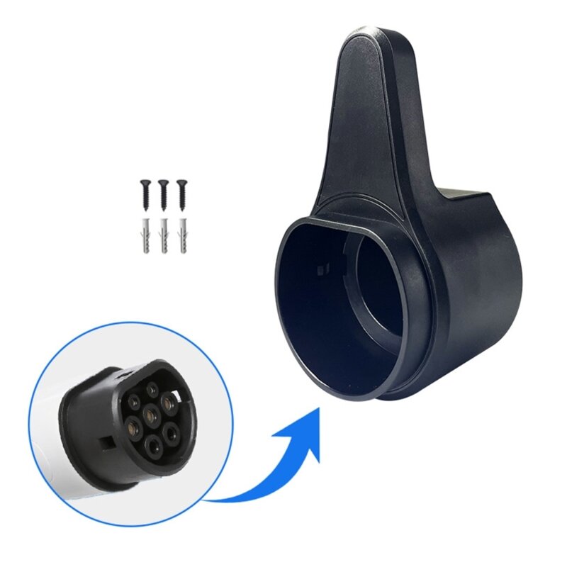 EV Charger Cable Holder Wallbox Holster Dock for Electric Vehicle Type1 Charging Cable Connector Socket Plug Protector Mount