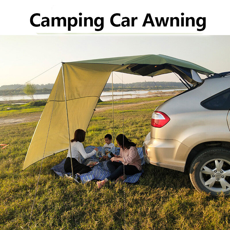 2023 Car Shelter Shade Camping Side Car Roof Top Tent Awning Waterproof UV Portable Camping Tent Automobile Rooftop Rain Canopy