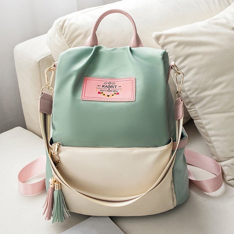 New High Quality Women's Shoulder Bag Large Capacity Oxford Cloth Bags Ladies Backpack Woman Color Tote Women Shoulder Backpacks