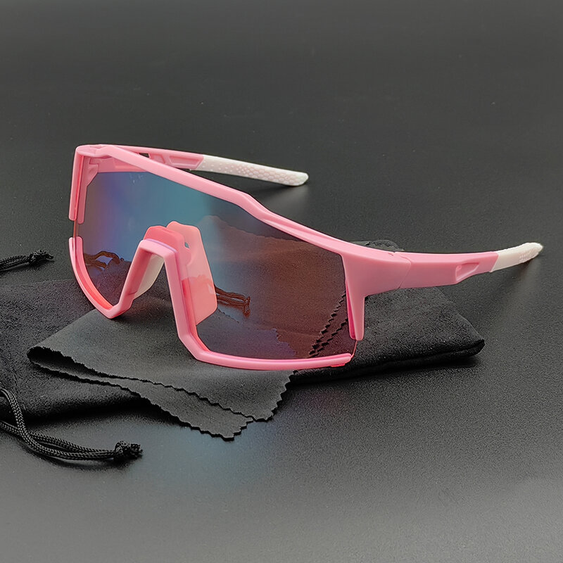 2024 occhiali da sole da ciclismo UV400 senza montatura occhiali da pesca sportivi da corsa occhiali da bicicletta MTB uomo donna occhiali da bici da strada uomo Rider