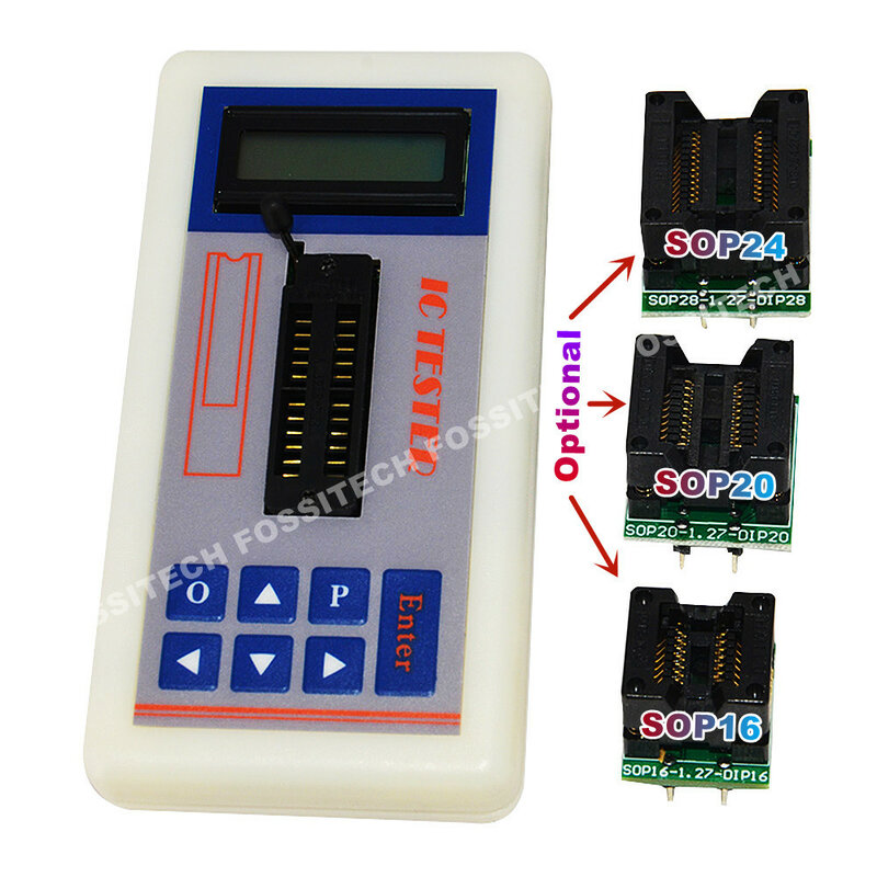 Circuito Integrado IC Chip Tester, Optoacoplador Transistor, Amplificador De Sinal, Tubo Regulador, Dispositivo De Identificação Automática