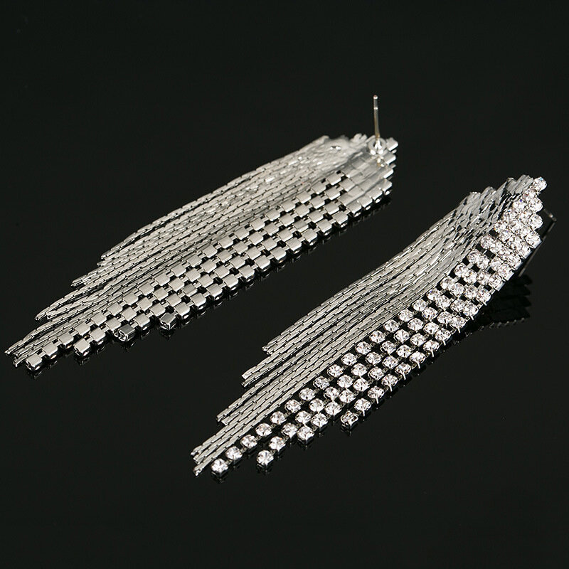 Long tassel stud earrings vintage exquisite popular Yiwu jewelry wholesale E209