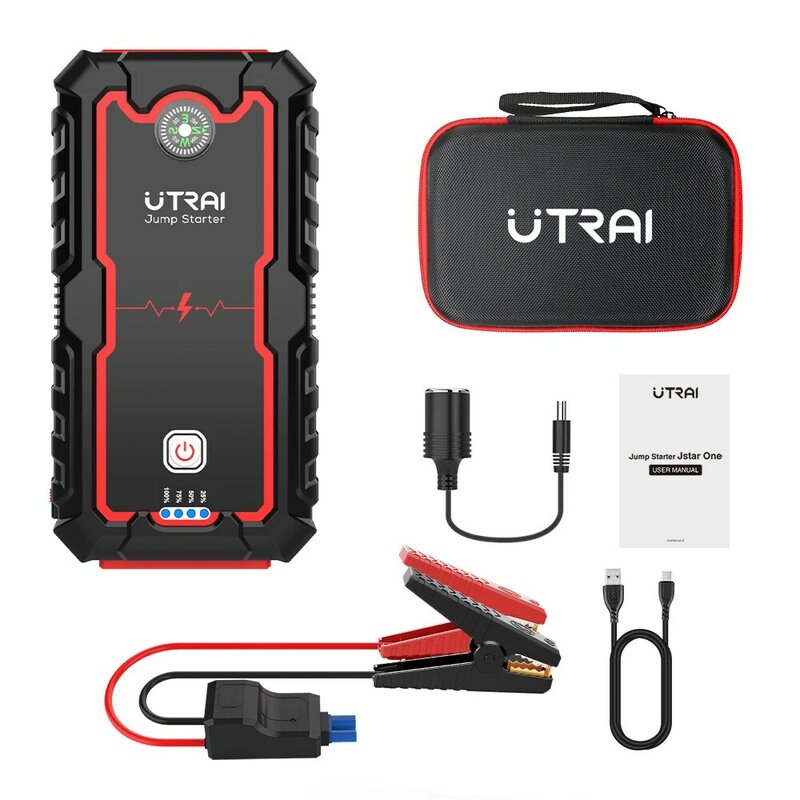 UTRAI-arrancador portátil de batería de coche, dispositivo de arranque de 2000A para batería de emergencia de 8.0L/6.0L