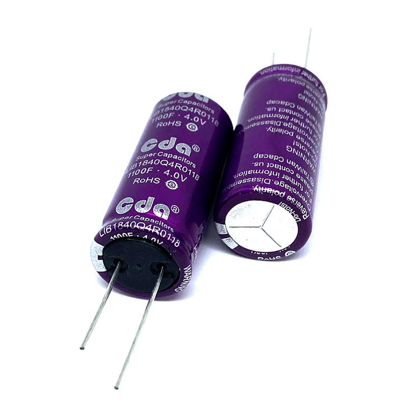 Capacitores de íon de lítio super lib cda capacitores 4v 1100f lib1840q4r0118 supercap supercapacitores