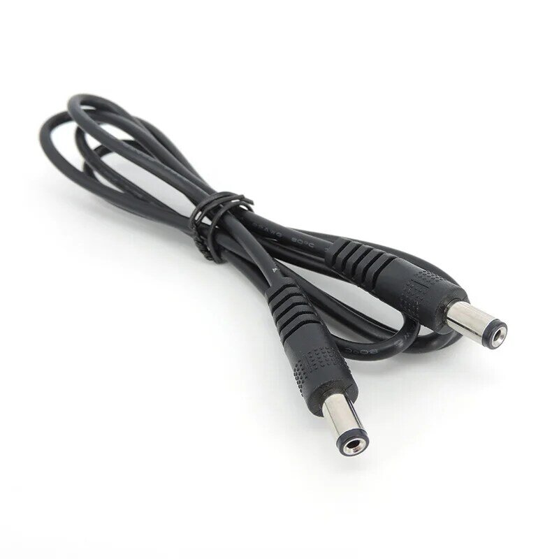 0.5m/1M/2M 12V DC Power supply Connector Extension Cable Male To Male Plug 5.5 x 2.1mm CCTV Camera Adapter Cords q1