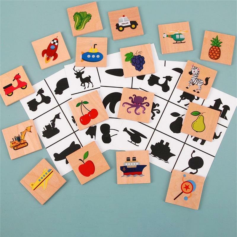 Bambini Memory Game bambini Picture Pairing giochi da tavolo per la famiglia Nights gioco da tavolo per bambini sviluppo ed educazione in legno