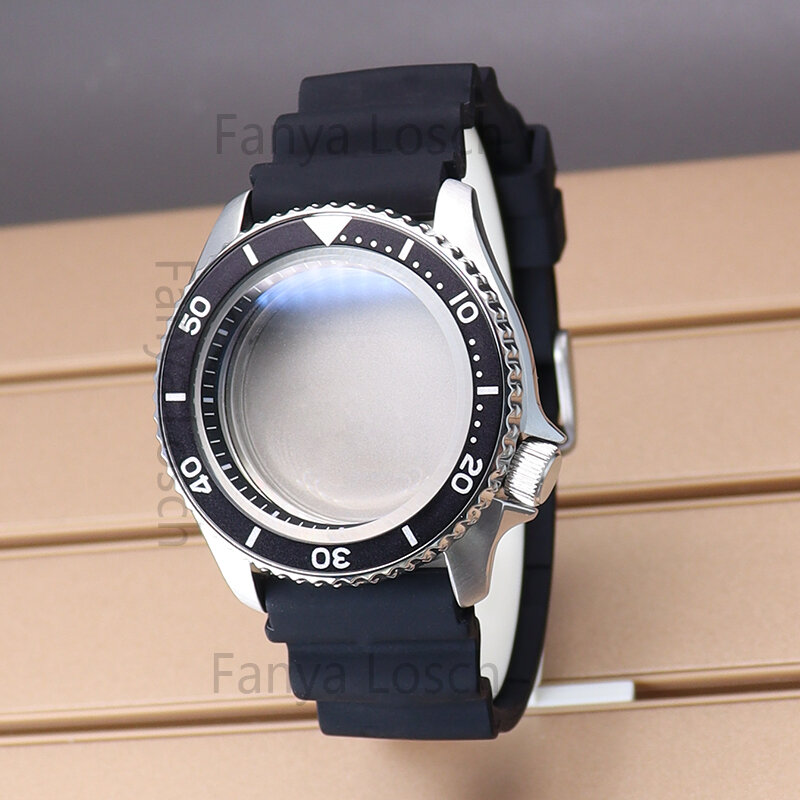 42,5 mm koperta zegarka 22 mm gumowy pasek z aluminiową ramką SKX007 akcesoria do mechanizmu Seiko NH35/36 28,5 mm tarcza szafirowe szkło