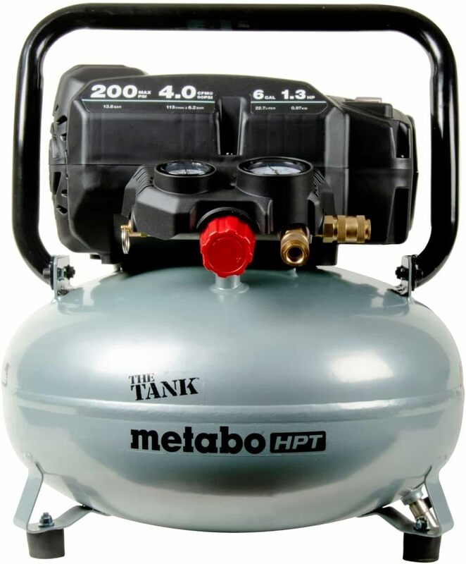 Metabo-Compressor De Ar HPT, O TANQUE™Panqueca EC914S, 200 PSI, 6 galões