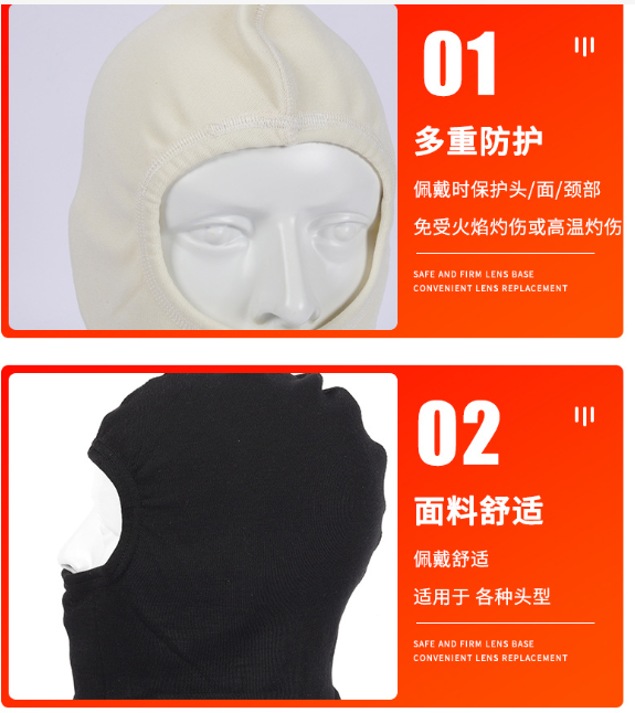 Firefighters' Fire Protection Head Covers Forest Fire Protection High Temperature Resistance Flame Retardancy And Insulation