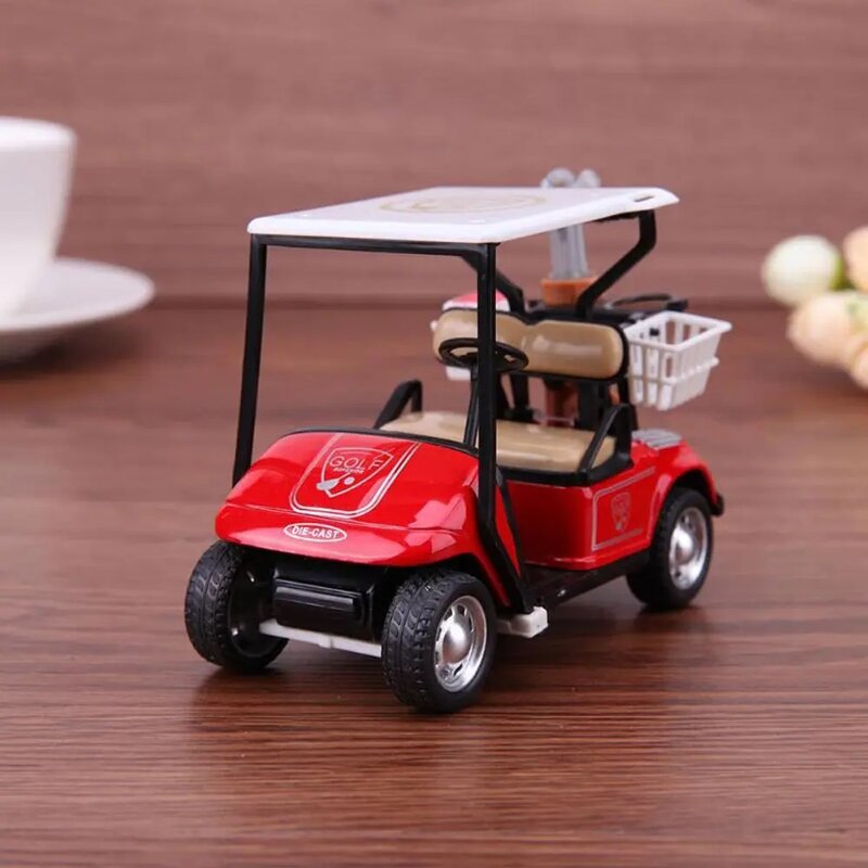 1:36 scala in lega pressofuso tirare indietro carrello da Golf bambini modello di alta simulazione collezione di veicoli giocattolo regali di compleanno per bambini