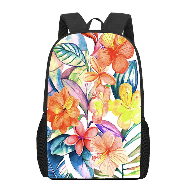Tas punggung sekolah motif 3D, tas punggung kapasitas besar 16 inci untuk anak laki-laki dan perempuan remaja, tas buku kasual