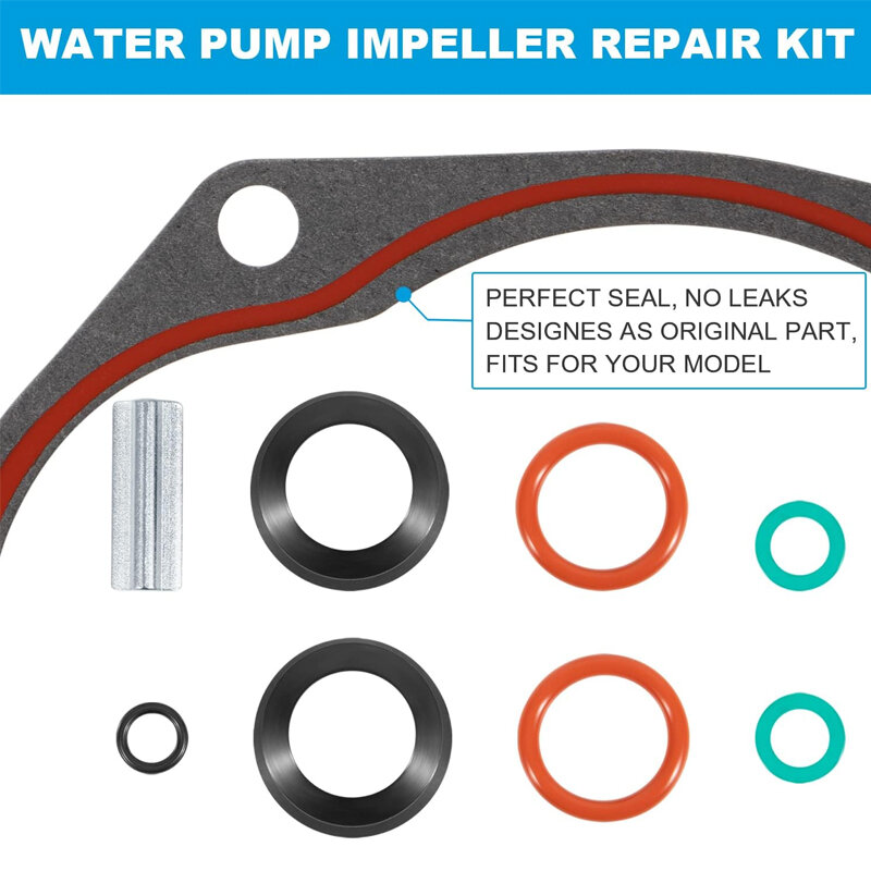 Water Pump Impeller Repair Kit, apto para Mercruiser Stern Drive, Alpha One Gen 2, Mercury e Mariner Outboards, 47-8M0100526