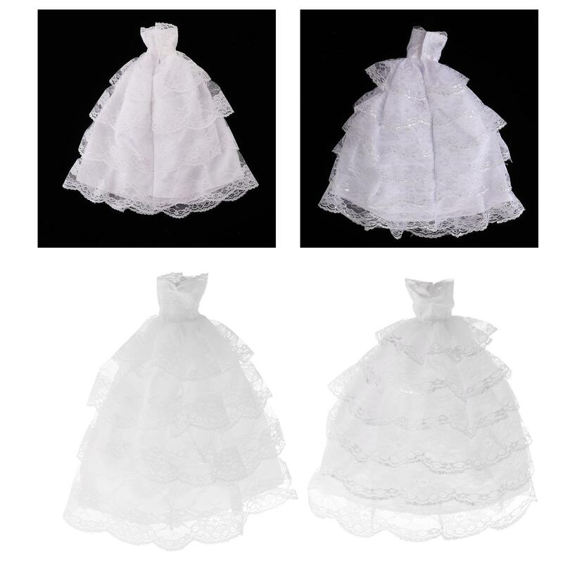 1:6 scala abito da sposa modello bambola gioielli gonna vestiti festa regalo famiglia
