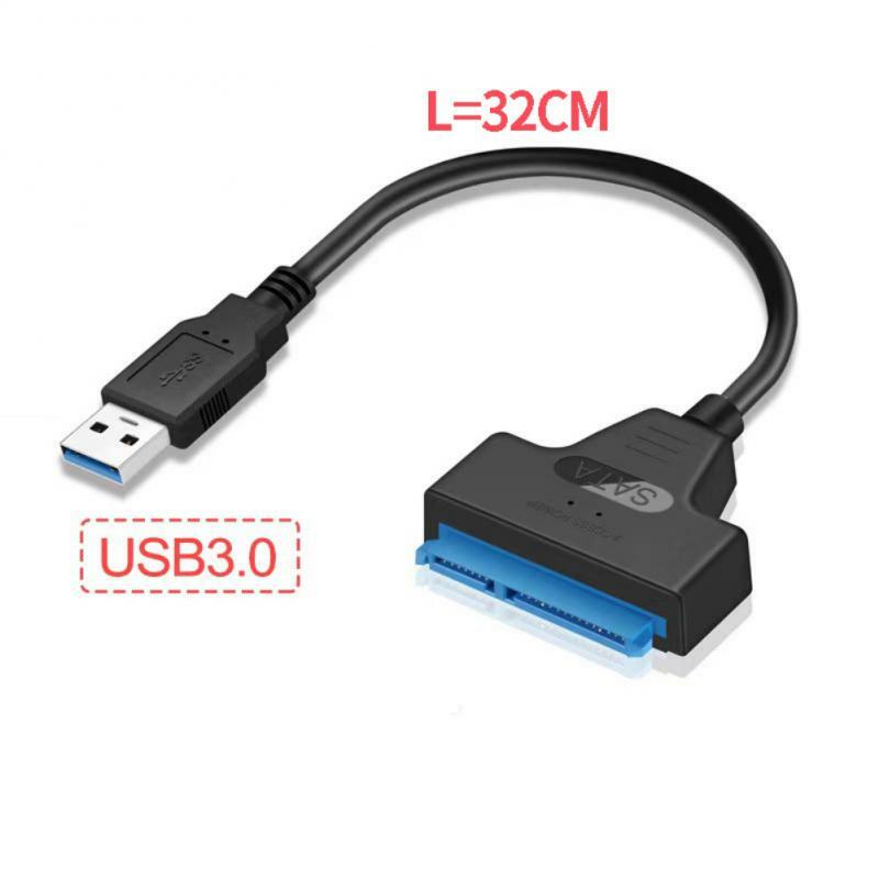 Sprzęt komputerowy kable USB3.0 do Adapter SATA kabla do podłączenia dysku twardego HDD i dysku półprzewodnikowego 2.5 SSD do komputera