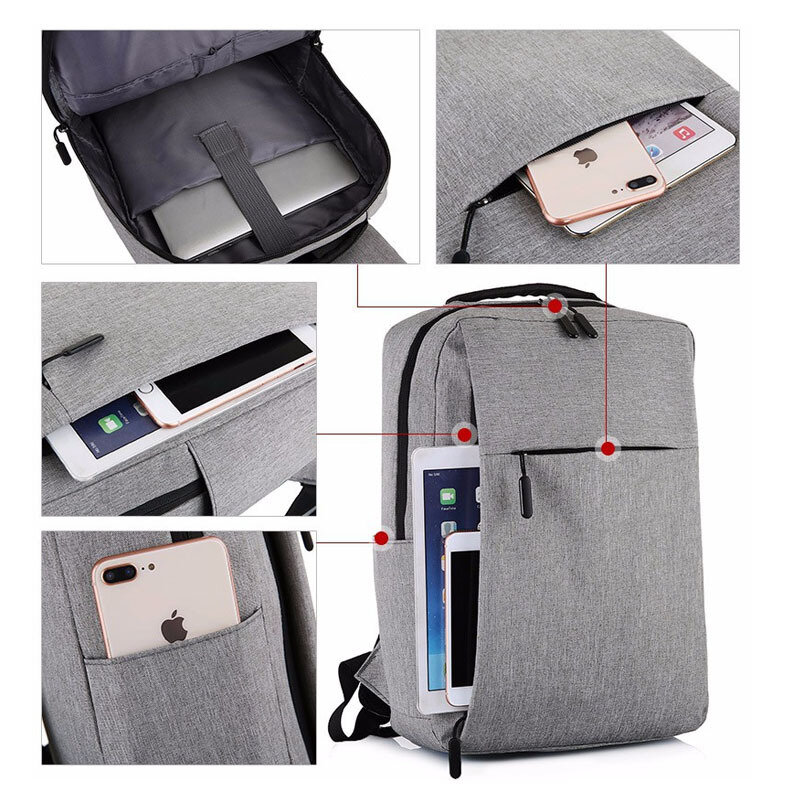 비즈니스 배낭 USB 컴퓨터 가방, 경량 옥스포드 천, 대용량 책가방, 신제품