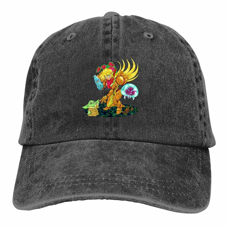 Однотонные ковбойские шапки Samus-лучшая женская шляпа для мамы, бейсболки с солнцезащитным козырьком, бейсболки с супер метроидным козырьком, кепка для отца