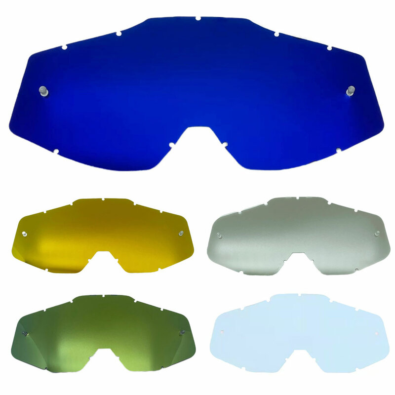 Motocicleta Goggles Substituição, HD Anti Nevoeiro Lentes, Óculos Óculos Óculos Lens Acessórios, Lentes de reposição para 100% Goggles