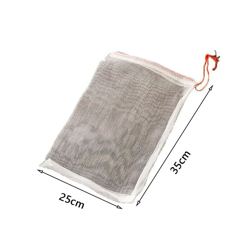 1Pc Fruit Vegetable Protect Net Bag Nylon Drawstring Style Grape Protection Bag Anti Bird Insect Garden Plant Mesh Barrier Pouch