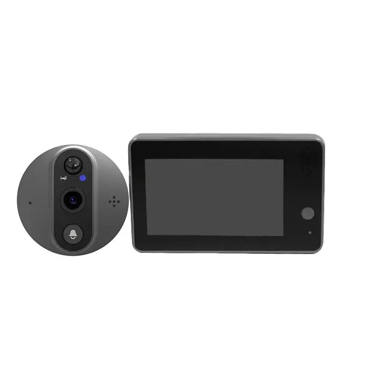 Mirilla con cámara remota ED-500PA, imagen HD 1080p, Tuya, Ojo de Gato visual inteligente, pantalla de 4,3 pulgadas, Wifi, timbre de vídeo