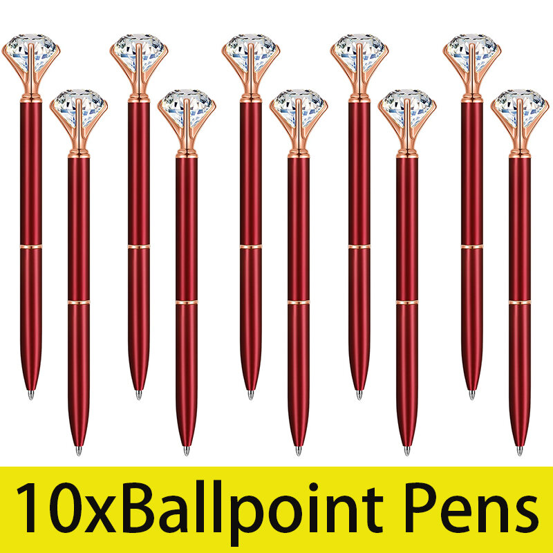 Penne a sfera diamantate da 10 pezzi penne a cristallo per ufficio aziendale per studenti