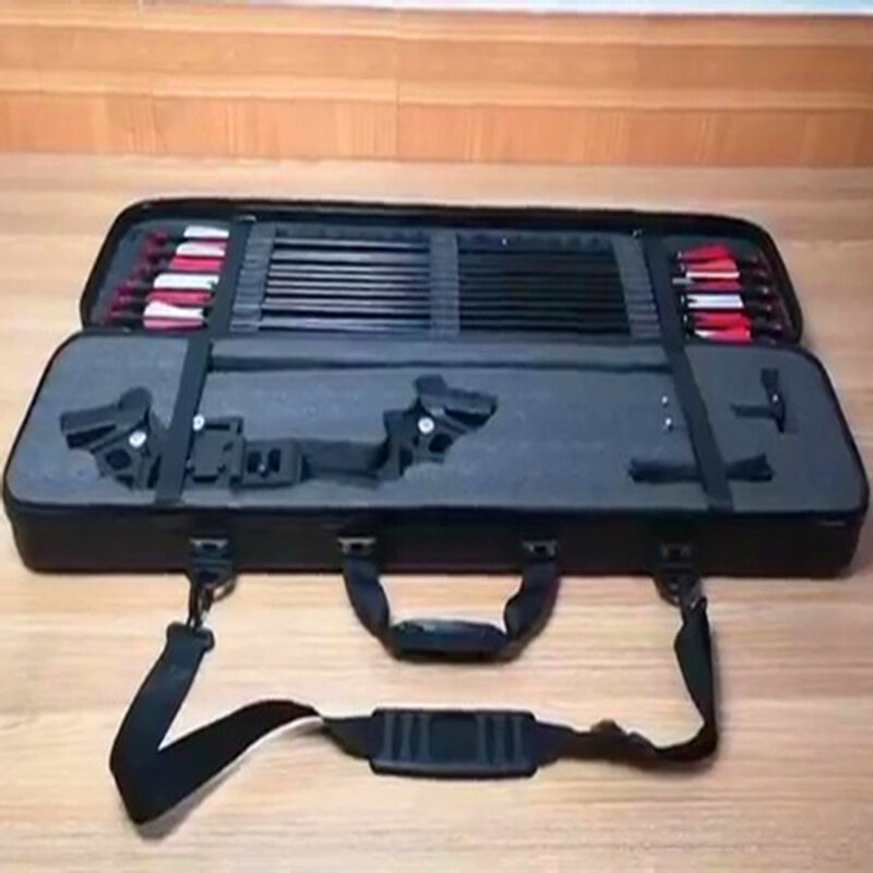 전술 상자 궁수의 여행 가방 낚시 장비 총 도구 상자 활 화살 케이스 보관 팩, 안전 충격 방지 스폰지 방수 가방 95c