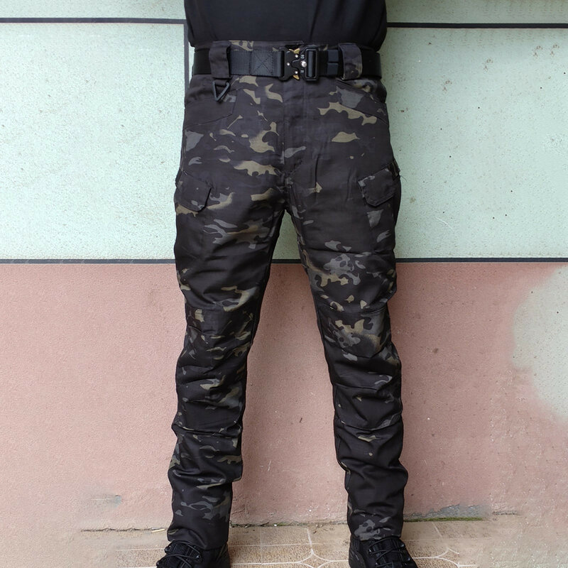 Calças jogger camufladas masculinas, calças militares táticas, calças cargo ao ar livre, roupas de pesca, moda casual, 2024