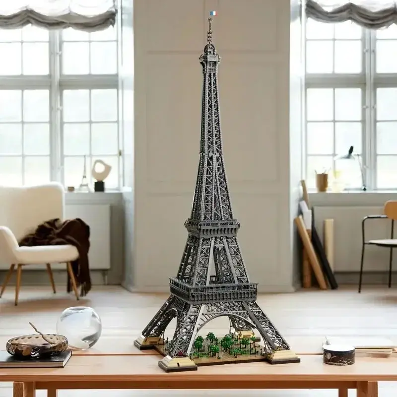 10001PCS NEW ICONS 10307 Eiffel Tower 150CM Architecture City Model Building Set Blocks Bricks Toys for Kids Christmas Gifts