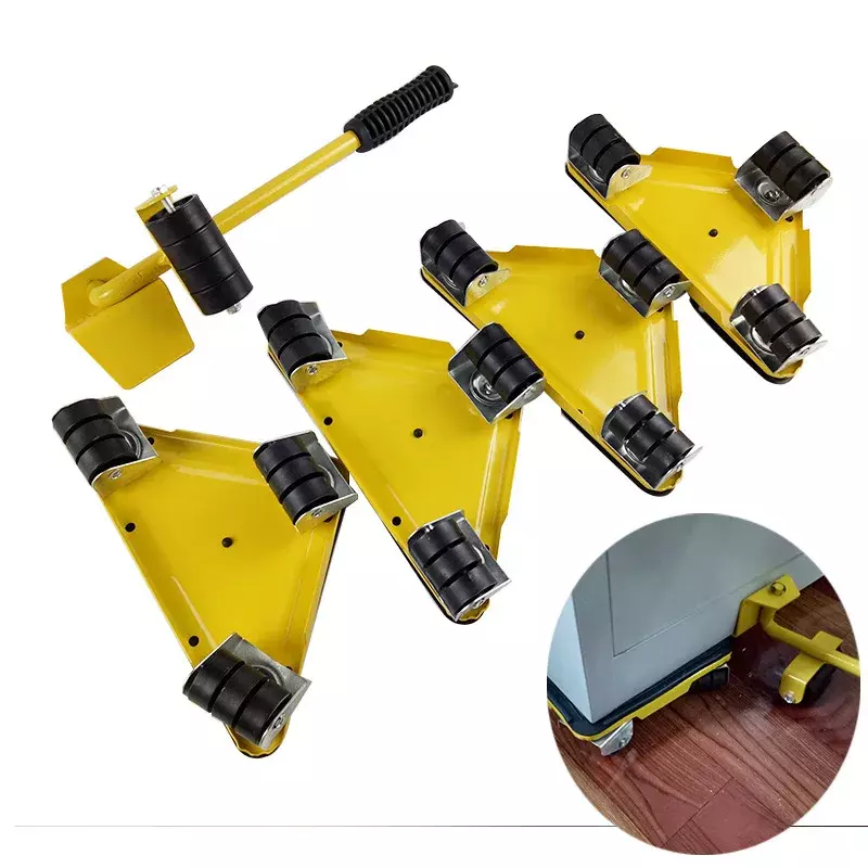 5 Piece Triangle Lifter Movable Universal Wheel Lifting Tool Portable Heavy Duty Lifting Tool Industrial Lifting Tools