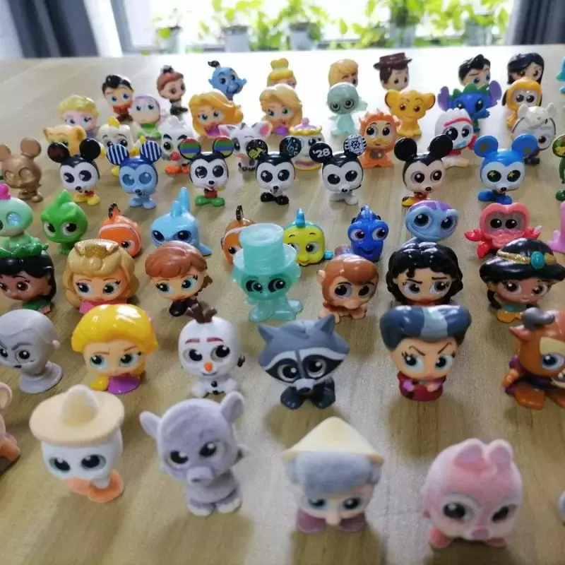 Disney-Doorables Figuras Anime para Crianças, Mickey, Minnie, Branca de Neve, Kawaii, Boneca De Olhos Grandes, Decorações, Modelo de Brinquedos, Presentes