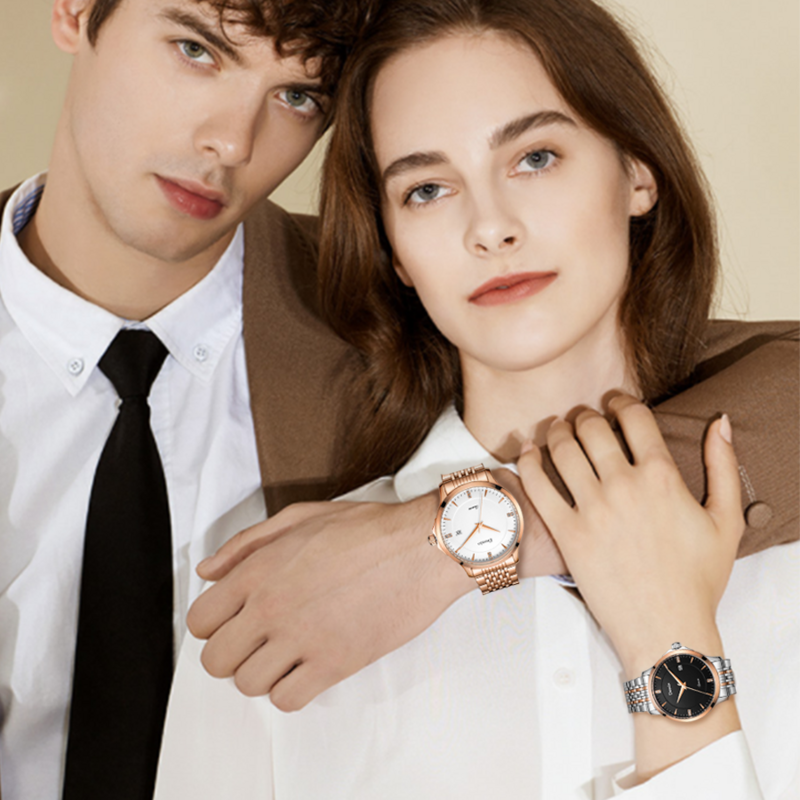 Deesio Design-Reloj de pulsera de cuarzo para hombre y mujer, cronógrafo de lujo, resistente al agua, informal, deportivo, militar, a la moda