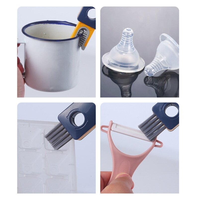 4 in 1 Multifunctional Cleaning Brush Cup Lid Cleaning Brush Baby Bottle Brush