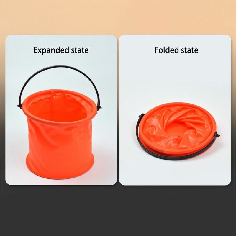 Portable Fishing Accessories Outdoor Acctivity Drawing Wash Pen Barrel Water Bucket With Partition Layer Beach Game
