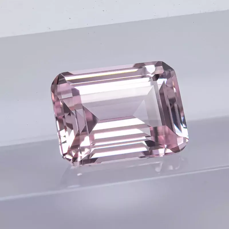 Лабораторный выросший сапфир Сакура розовый цвет изумрудная огранка драгоценный камень для подвесок кольцо ожерелье серьги материалы на выбор сертификат