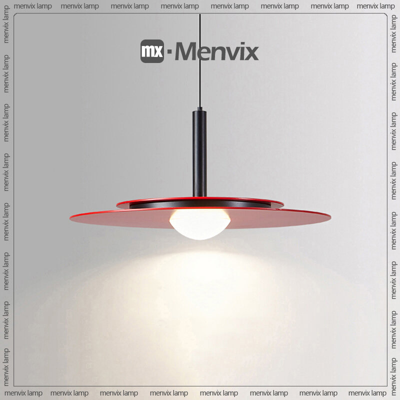 Menvix lampu gantung kepribadian Modern piring terbang dekorasi rumah Denmark meja makan desainer Bar ruang tamu lampu liontin UFO