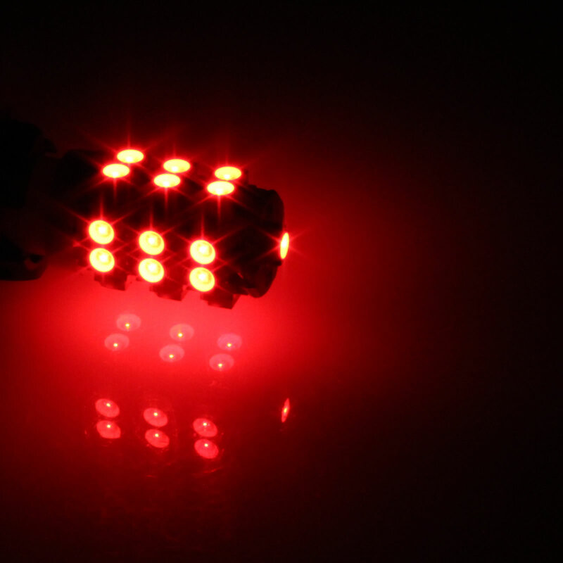 1x czerwony samochód T10 W5W światło boczne lampa lampa obrysowa 25 podmiotów uczestniczących w systemie 3528 LED SMD 184 192 193 A032
