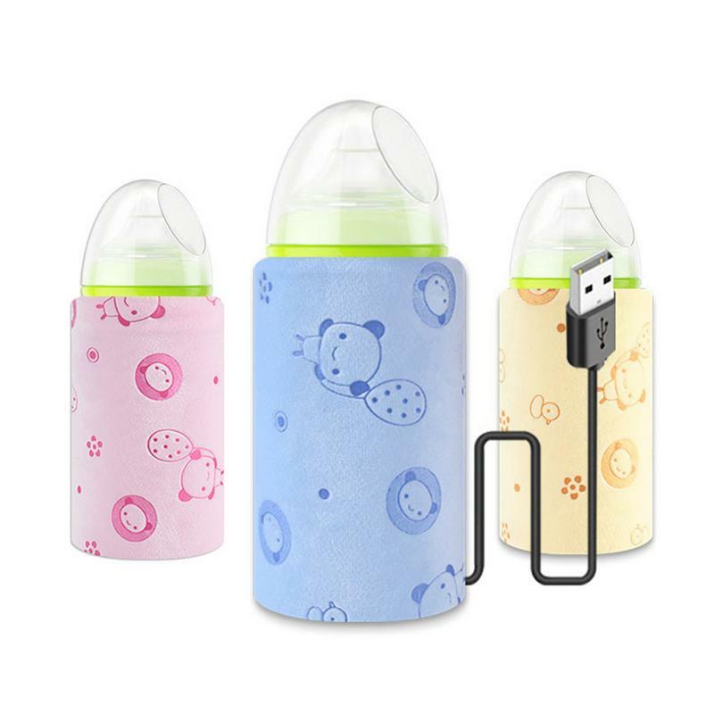 Portable Milk Warmer Bottle Heated Cover Insulation Cover USB Milk Warmer Bag Nursing Bottle Heat Keeper Heating Sleeve Milk