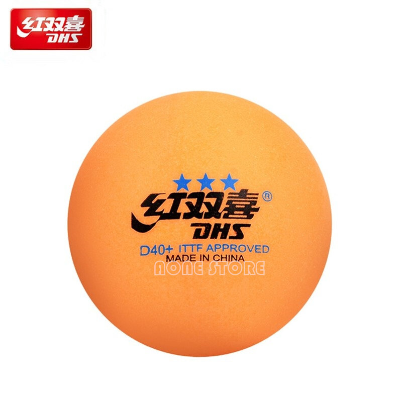 DHS-Balle de tennis de table 3 étoiles D40 +, nouveau matériau, couture ABS, plastique XR, original DHS, 3 étoiles, ping-pong