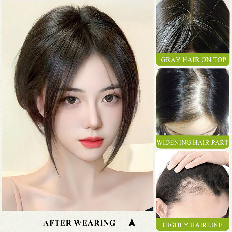 Nakładki do włosów ludzkich dla kobiet włosy naturalne ręcznie robiona koronkowa podstawa z włosów Remy