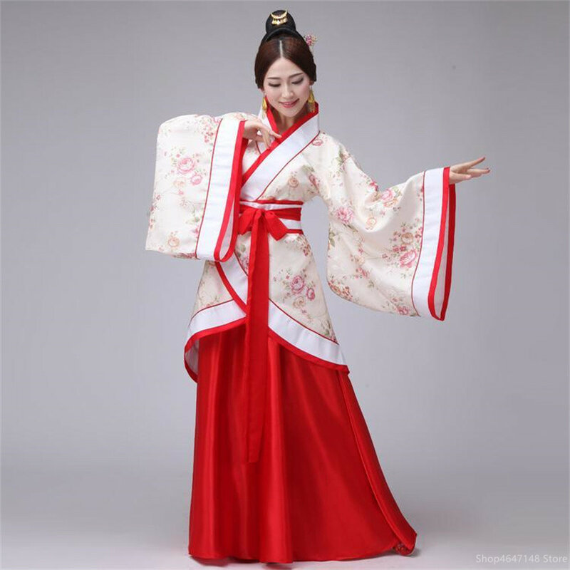 Hanfu-Costumes de danse dégradée chinoise Tang pour femmes, jupes d'opéra pour étudiantes, cérémonie de remise des diplômes dans les Prairies, zones chinoises traditionnelles, bre filles