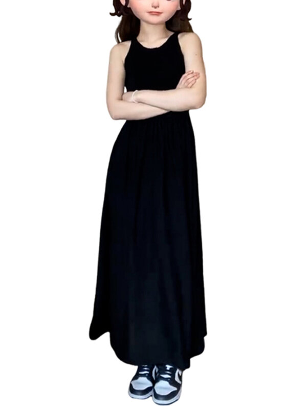 Robe d'été simple et élégante pour femmes, tenue de couleur unie, noire, à la mode, slim, chic, nouvelle collection