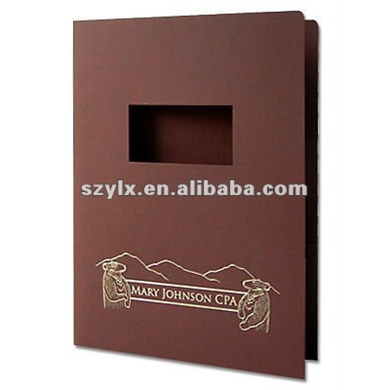 custom Factory  Printing A4 paper file presentation folder