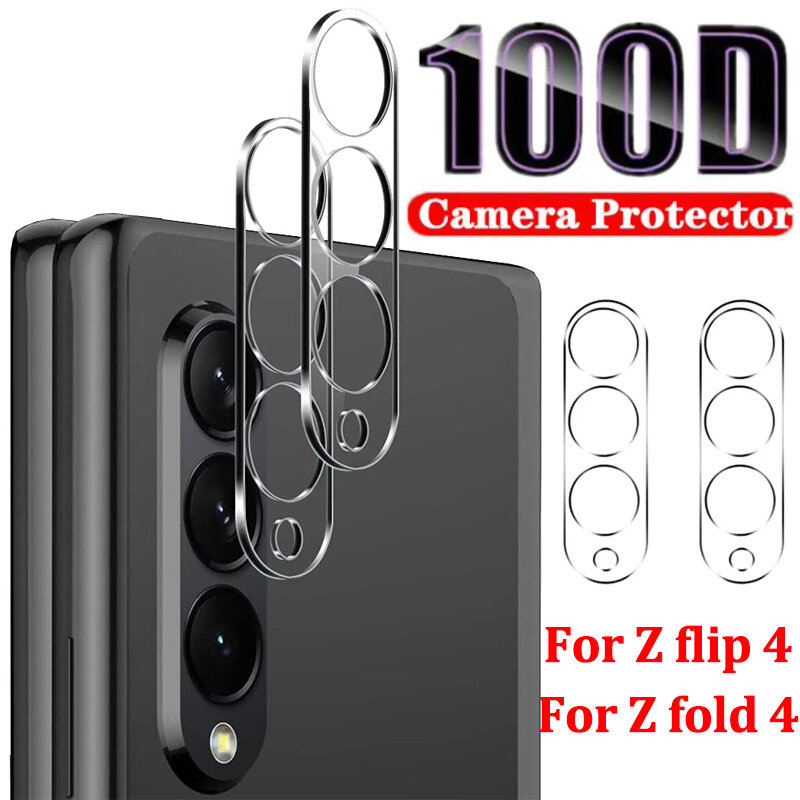 Protector de lente de vidrio templado para Samsung Galaxy Z Fold 4 Flip 4, Protector de pantalla de cámara de teléfono para Galaxy Z Fold 4 Flip 4, 3-1 piezas