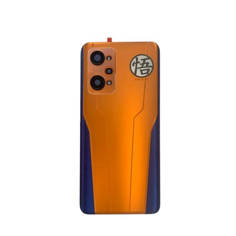 Penutup baterai belakang Realme GT Neo 2, casing pelindung pintu belakang dengan bagian pengganti lensa kaca kamera