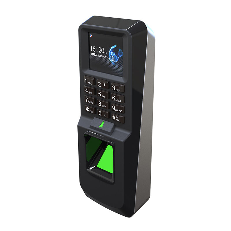 Fingerprint Reconhecimento Sensor Máquina, Controle de Acesso, TFT Biométrico, Teclado RFID, 125KHz, 1,8"