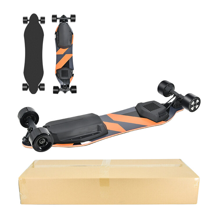 Skate elétrico rápido com controle remoto, acionamento direto, roda grande, Longboards para venda, 40km