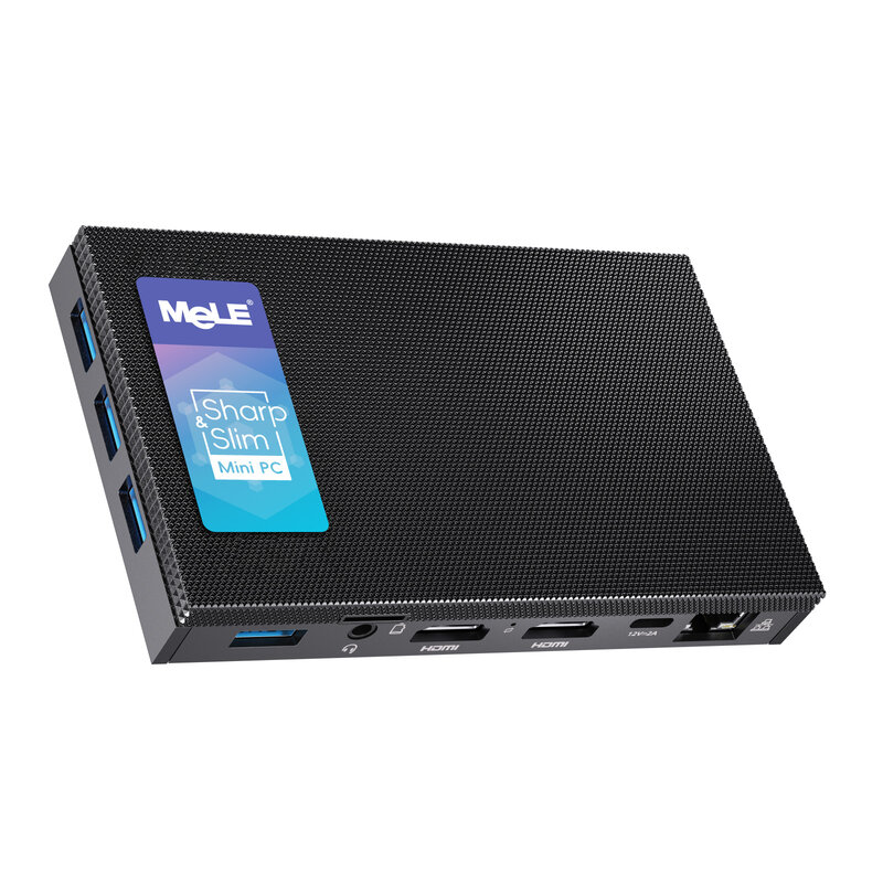 MeLE Quieter3Q komputer Mini tanpa kipas Win11 Pro N5105 8G 128G Intel Mini PC NVMe SSD 4K HDMI HDR 2.4G 5G Gigabit PXE grosir