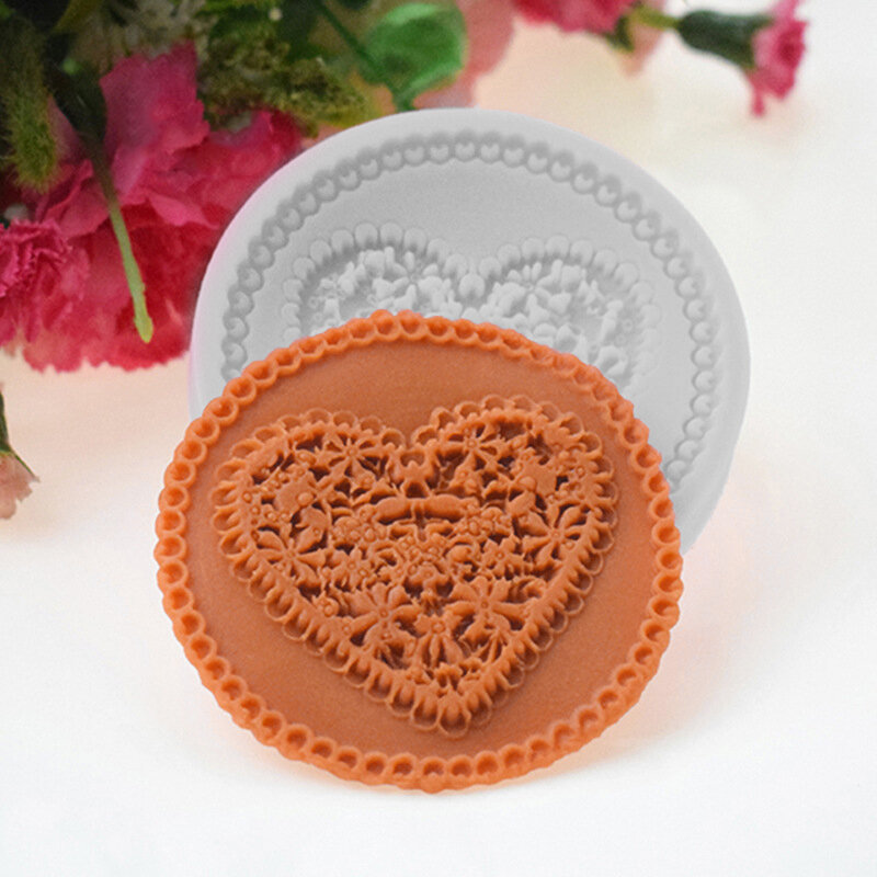 DIY Heart Pattern Liquid Silicone Mold Fondant Cake Mousse Chocolate Dessert Pastry Candy Decoration Kitchen Accessories Tools