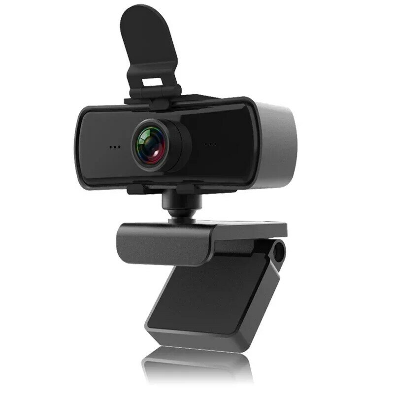 Mikrofon kamera Web 2040*1080 30fps, kamera Web untuk Desktop laptop Game PC USB HD 2K Webcam autofokus bawaan